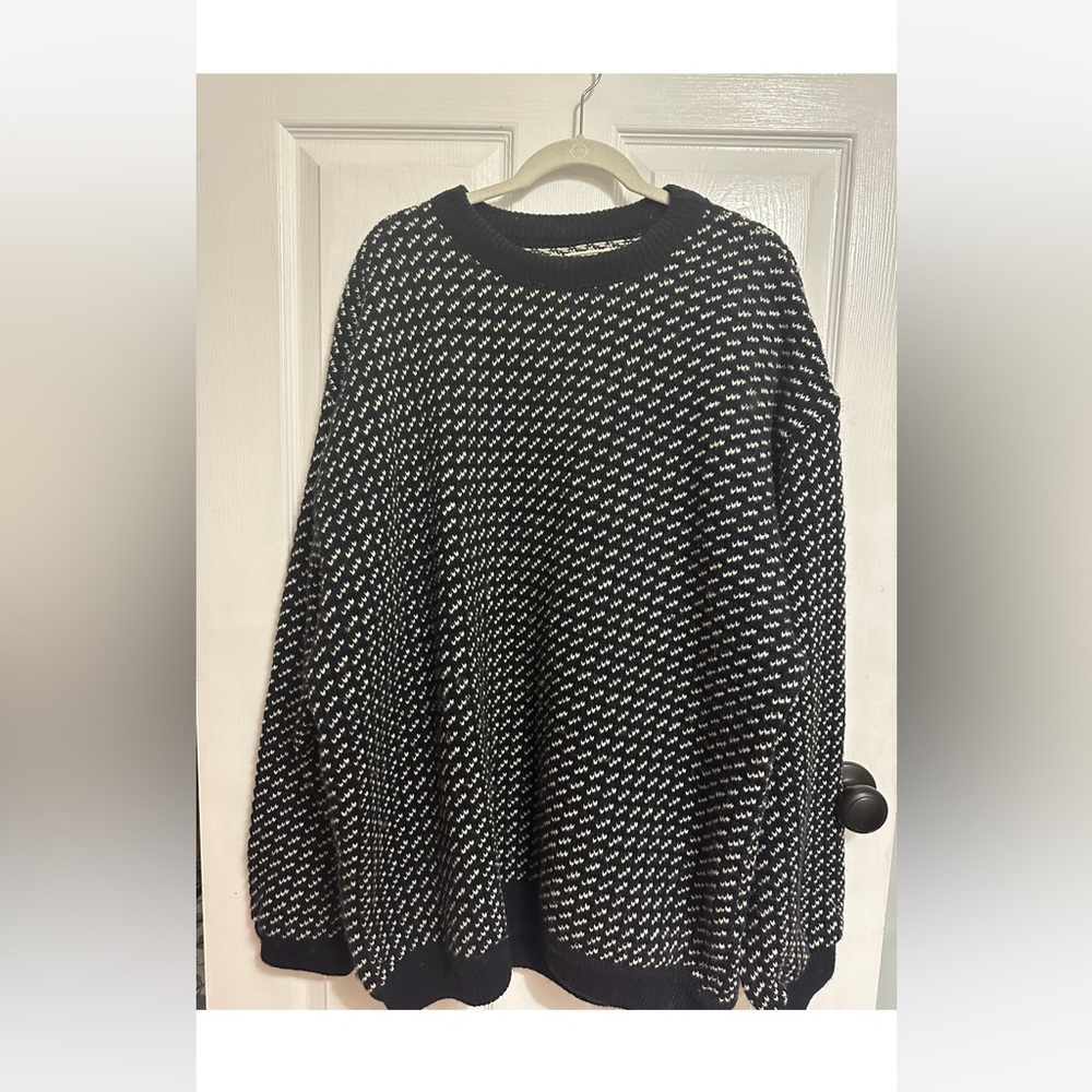 Classic LL Bean crewneck wool sweater